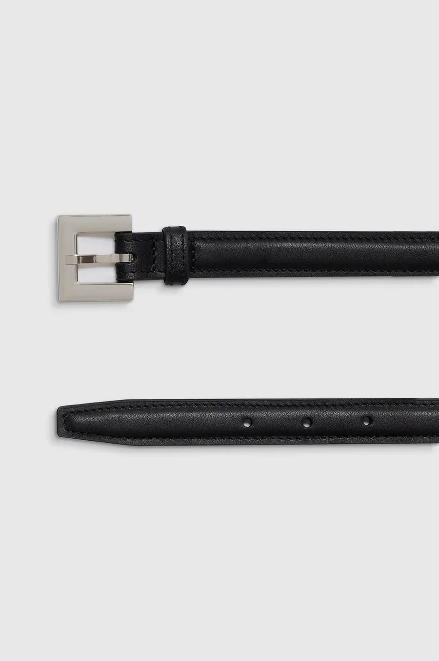 Anine Bing Nicola Belt in Black with Silver