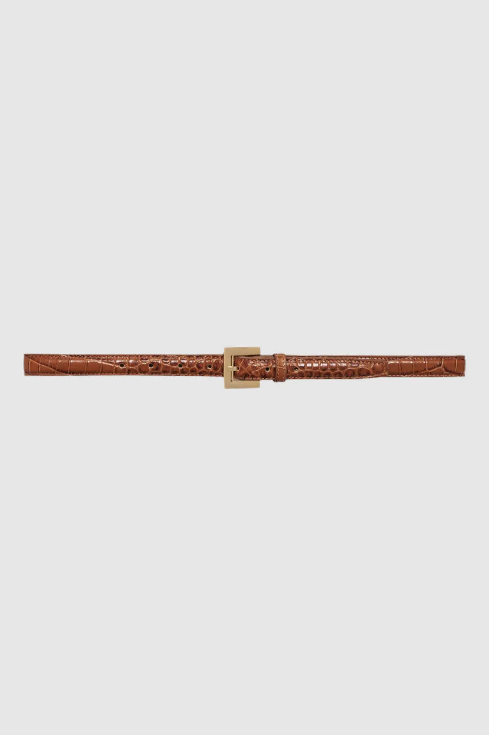Anine Bing Nicola Belt in Embossed Brown