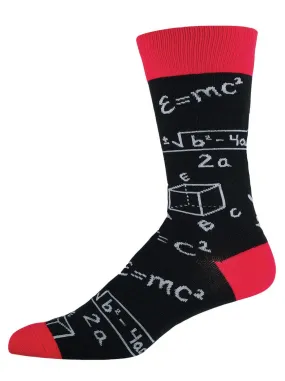 Black Math Equations Socks (Men's)