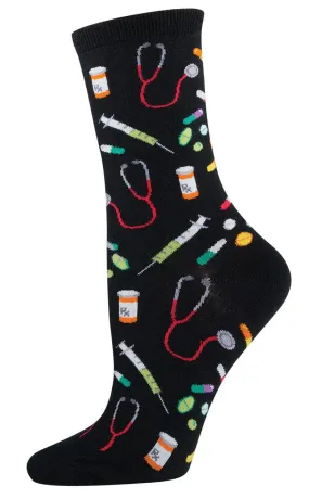 Black Meds Socks (Women's)