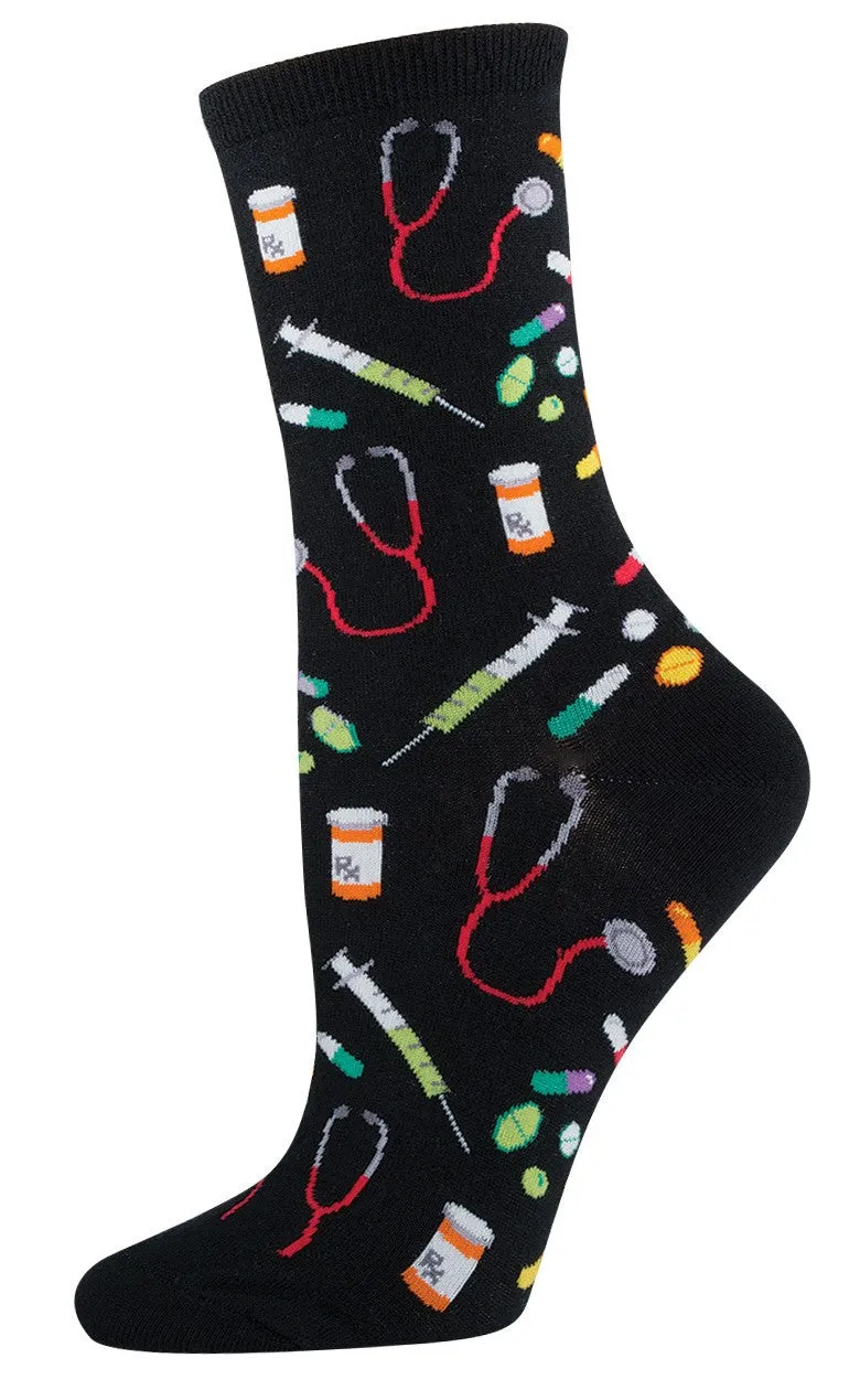 Black Meds Socks (Women's)
