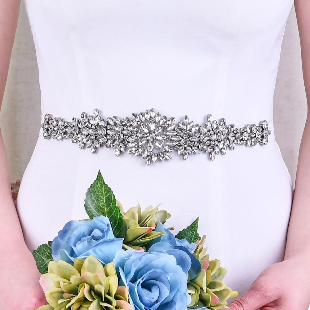 Crystal rhinestone applique is a beautiful touch for the big days