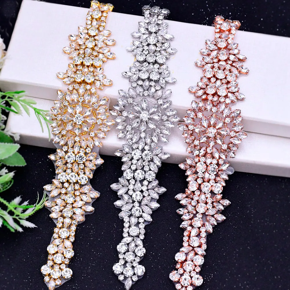Crystal rhinestone applique is a beautiful touch for the big days