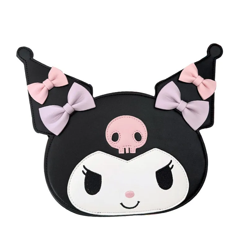 Kawaii Black Sanrio Kuromi Crossbody Bag