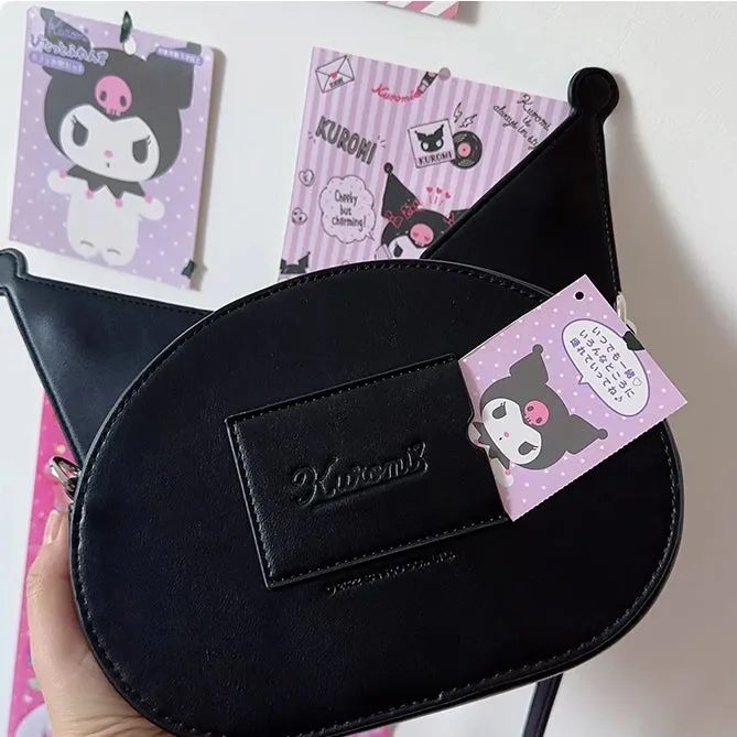 Kawaii Black Sanrio Kuromi Crossbody Bag