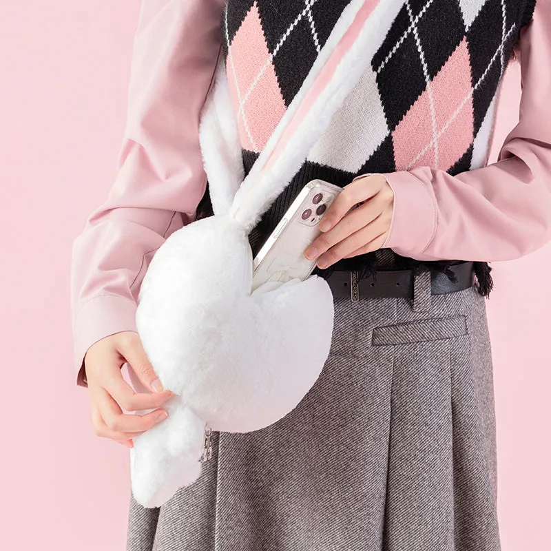 Kawaii Bunny Plush Crossbody Bag
