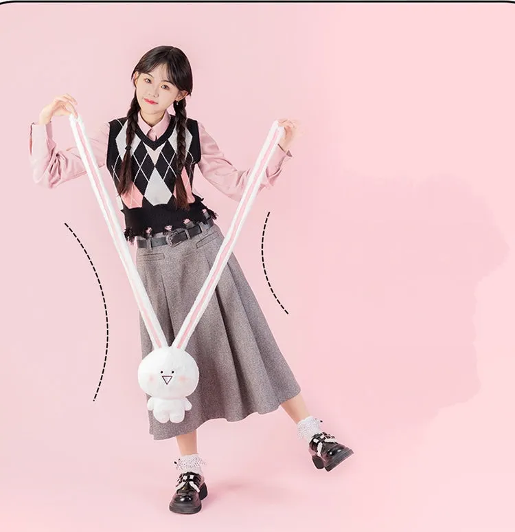 Kawaii Bunny Plush Crossbody Bag