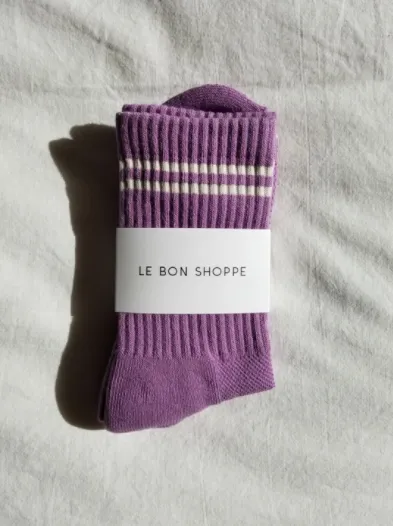 Le Bon Shoppe | Boyfriend Socks | Grape