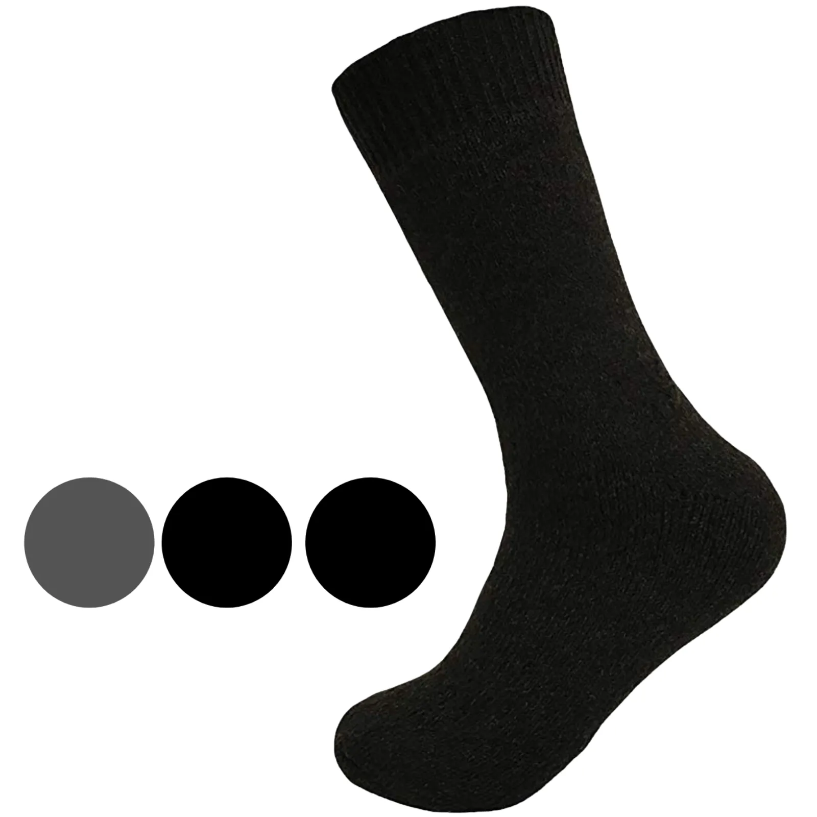 Merino Wool Mens Loose Top Thermal Socks Diabetic Comfort Circulation - 1 Pair