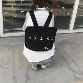 Uakiss Canvas Womens Backpack Cute Cartoon Japanese Style Fashion Y2k Casual Backpacks Kawaii Original Female Korean Popular Bag