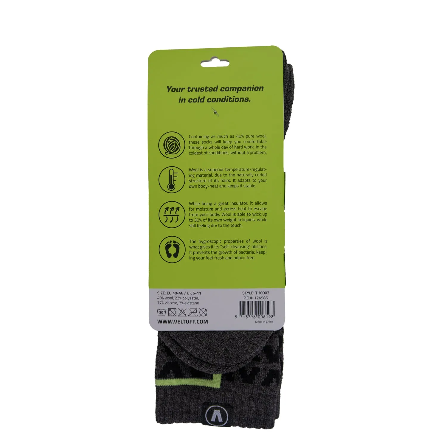 Wool Work Socks (Sizes 40-46)